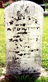 Mary Ann's Grave Marker